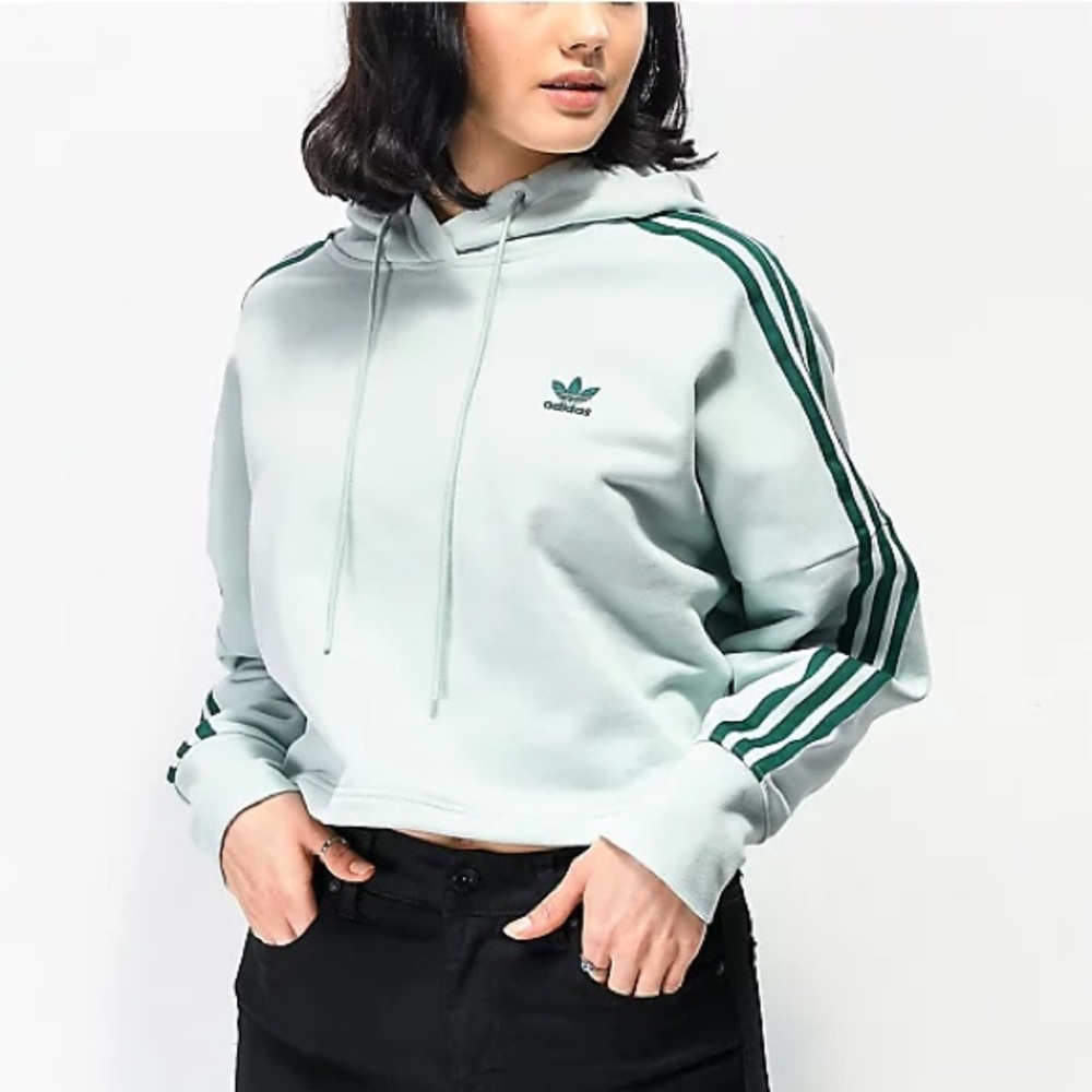 NWOT Adidas Cropped Hoodie